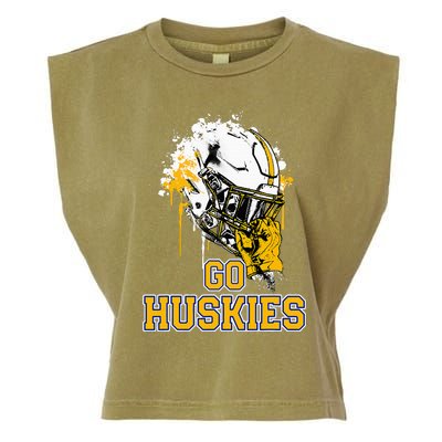 Florence Huskies Rising Helmet Go! Garment-Dyed Women's Muscle Tee