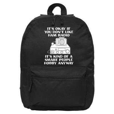 Funny Ham Radio Operator Radio Amateur Morse Hobby Code 16 in Basic Backpack
