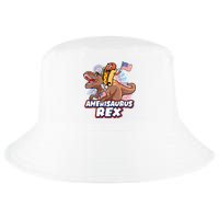 Funny Hotdog Riding Amerisaurus Rex Dinosaur Cool Comfort Performance Bucket Hat