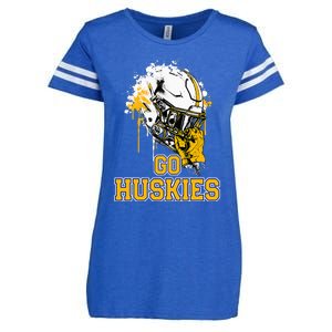 Florence Huskies Rising Helmet Go! Enza Ladies Jersey Football T-Shirt