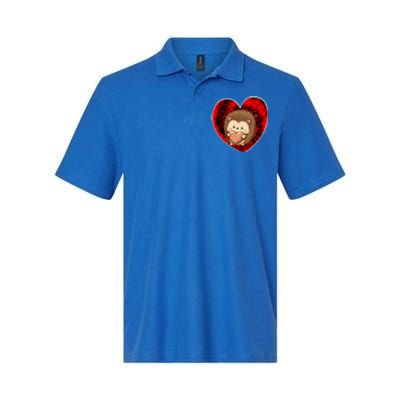 Funny Hedgehog Red Tie Dye Adults Heart Valentines Day Love Cool Gift Softstyle Adult Sport Polo