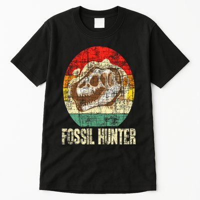 Fossil Hunter Retro Paleontologist Paleontology Tall T-Shirt