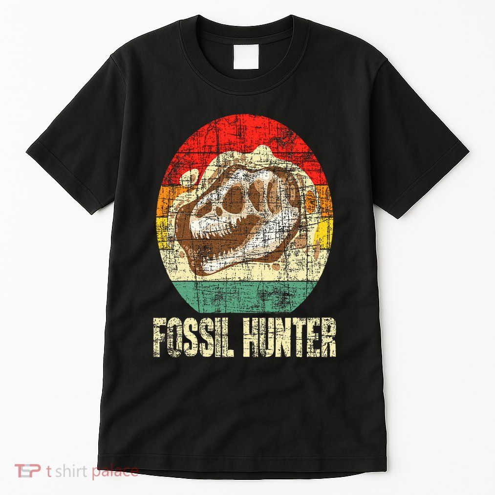 Fossil Hunter Retro Paleontologist Paleontology Tall T-Shirt