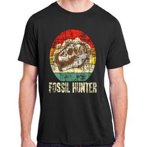 Fossil Hunter Retro Paleontologist Paleontology Adult ChromaSoft Performance T-Shirt