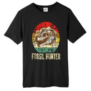 Fossil Hunter Retro Paleontologist Paleontology Tall Fusion ChromaSoft Performance T-Shirt