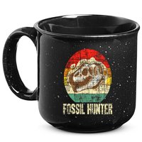Fossil Hunter Retro Paleontologist Paleontology 15oz Campfire Ceramic Mug