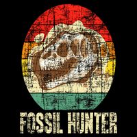 Fossil Hunter Retro Paleontologist Paleontology Drawstring Bag