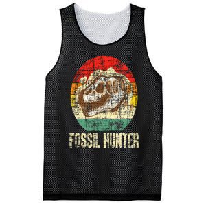 Fossil Hunter Retro Paleontologist Paleontology Mesh Reversible Basketball Jersey Tank