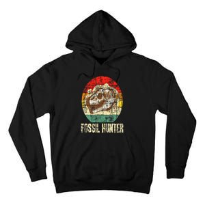 Fossil Hunter Retro Paleontologist Paleontology Tall Hoodie