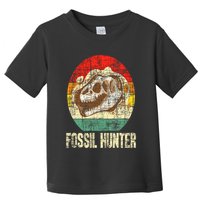 Fossil Hunter Retro Paleontologist Paleontology Toddler T-Shirt