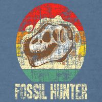 Fossil Hunter Retro Paleontologist Paleontology Garment-Dyed Sweatshirt