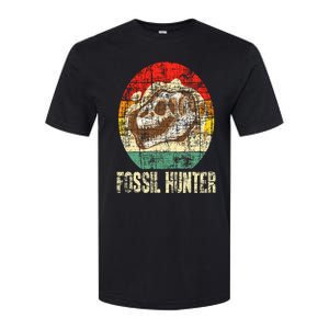 Fossil Hunter Retro Paleontologist Paleontology Softstyle CVC T-Shirt