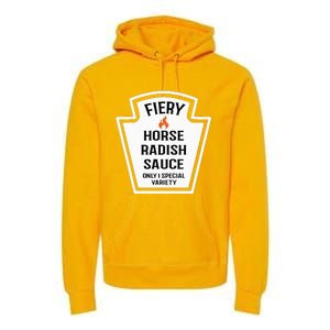 Fiery Horse Radish Sauce Group Condiment Family Matching Premium Hoodie