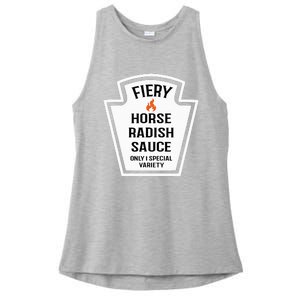 Fiery Horse Radish Sauce Group Condiment Family Matching Ladies PosiCharge Tri-Blend Wicking Tank