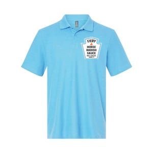 Fiery Horse Radish Sauce Group Condiment Family Matching Softstyle Adult Sport Polo