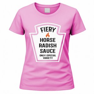 Fiery Horse Radish Sauce Group Condiment Family Matching Women's T-Shirt