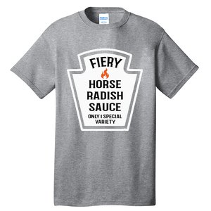 Fiery Horse Radish Sauce Group Condiment Family Matching Tall T-Shirt