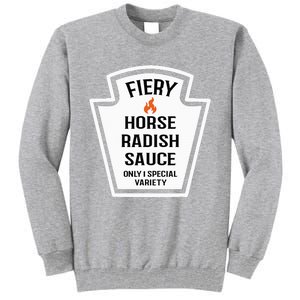 Fiery Horse Radish Sauce Group Condiment Family Matching Tall Sweatshirt