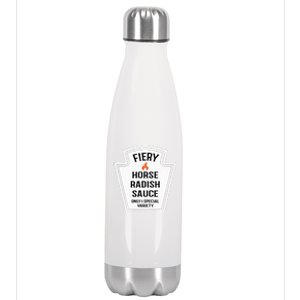 Fiery Horse Radish Sauce Group Condiment Family Matching Stainless Steel Insulated Water Bottle