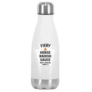 Fiery Horse Radish Sauce Group Condiment Family Matching Stainless Steel Insulated Water Bottle