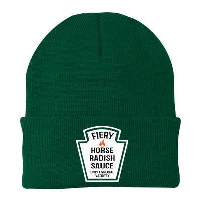 Fiery Horse Radish Sauce Group Condiment Family Matching Knit Cap Winter Beanie