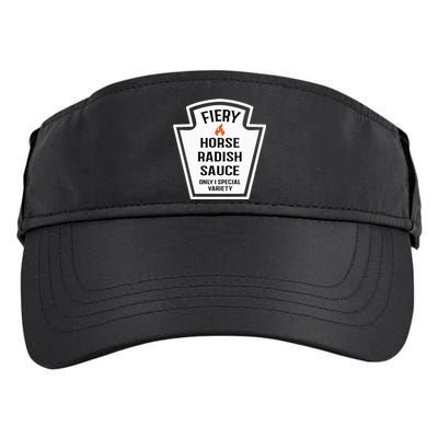 Fiery Horse Radish Sauce Group Condiment Family Matching Adult Drive Performance Visor