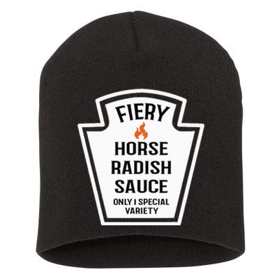 Fiery Horse Radish Sauce Group Condiment Family Matching Short Acrylic Beanie