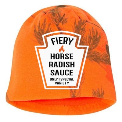 Fiery Horse Radish Sauce Group Condiment Family Matching Kati - Camo Knit Beanie