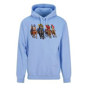 Funny Horse Racing Jockey Racer Derby Rider Race Track Funny Gift Unisex Surf Hoodie