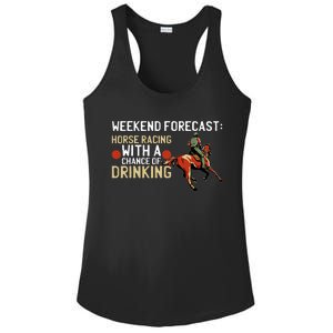 Funny Horse Racing Derby Horse Betting Race Horser Owner Ladies PosiCharge Competitor Racerback Tank