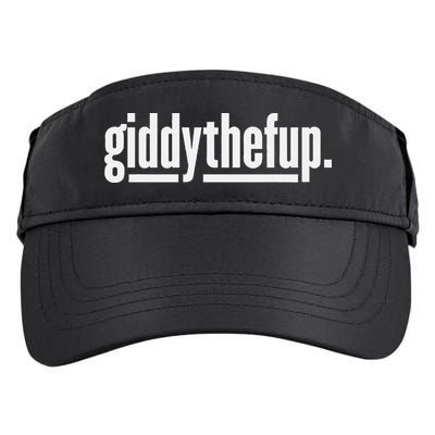 Funny Horse Racing Vintage Giddythefup Ky Derby Horse Adult Drive Performance Visor