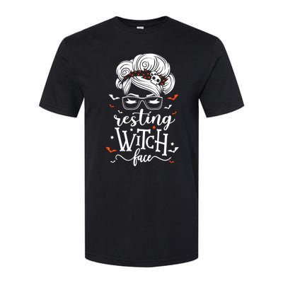 Funny Halloween Resting Witch Face Cute Gift Softstyle® CVC T-Shirt