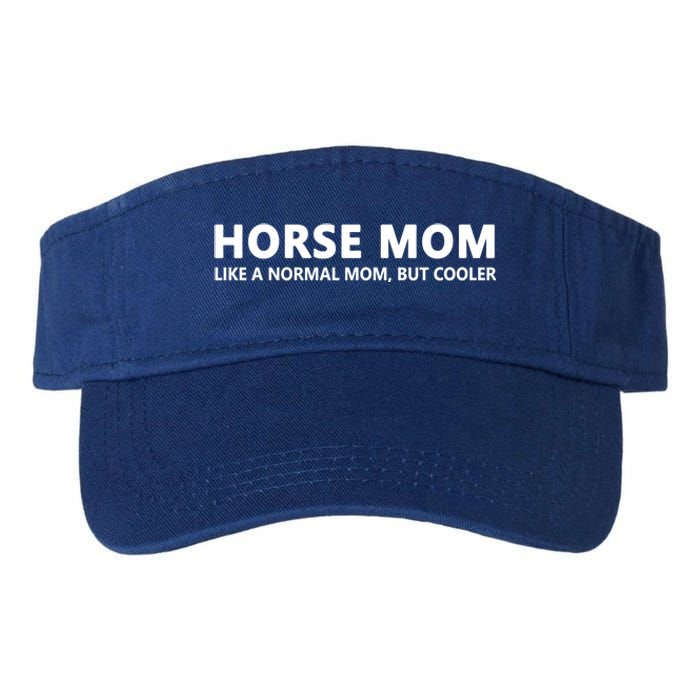 Funny Horseback Riding Mom Horse Mom Gift Valucap Bio-Washed Visor