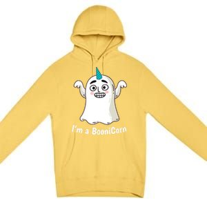 Funny Halloween: Relaxed Boonicorn Unicorn Ghost Gift Premium Pullover Hoodie