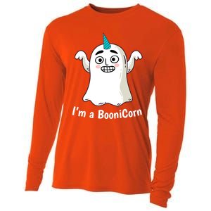 Funny Halloween: Relaxed Boonicorn Unicorn Ghost Gift Cooling Performance Long Sleeve Crew