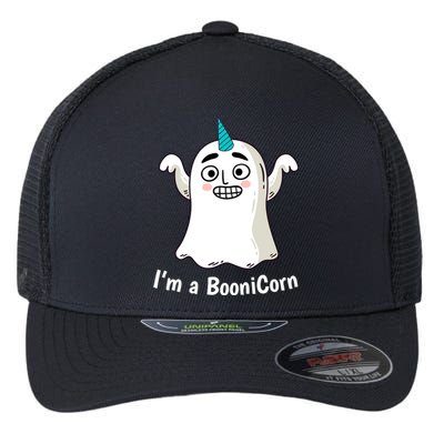 Funny Halloween: Relaxed Boonicorn Unicorn Ghost Gift Flexfit Unipanel Trucker Cap