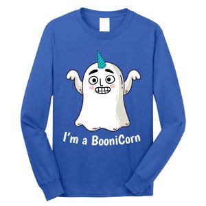 Funny Halloween: Relaxed Boonicorn Unicorn Ghost Gift Long Sleeve Shirt