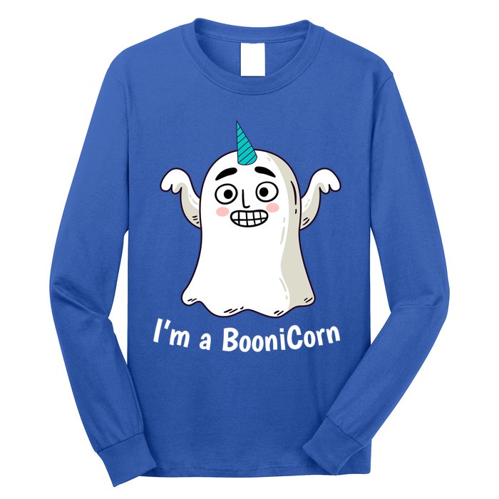 Funny Halloween: Relaxed Boonicorn Unicorn Ghost Gift Long Sleeve Shirt