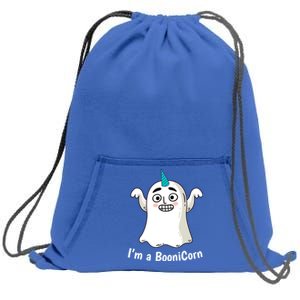 Funny Halloween: Relaxed Boonicorn Unicorn Ghost Gift Sweatshirt Cinch Pack Bag