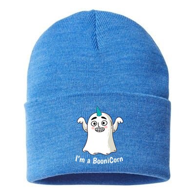 Funny Halloween: Relaxed Boonicorn Unicorn Ghost Gift Sustainable Knit Beanie