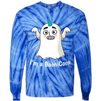 Funny Halloween: Relaxed Boonicorn Unicorn Ghost Gift Tie-Dye Long Sleeve Shirt