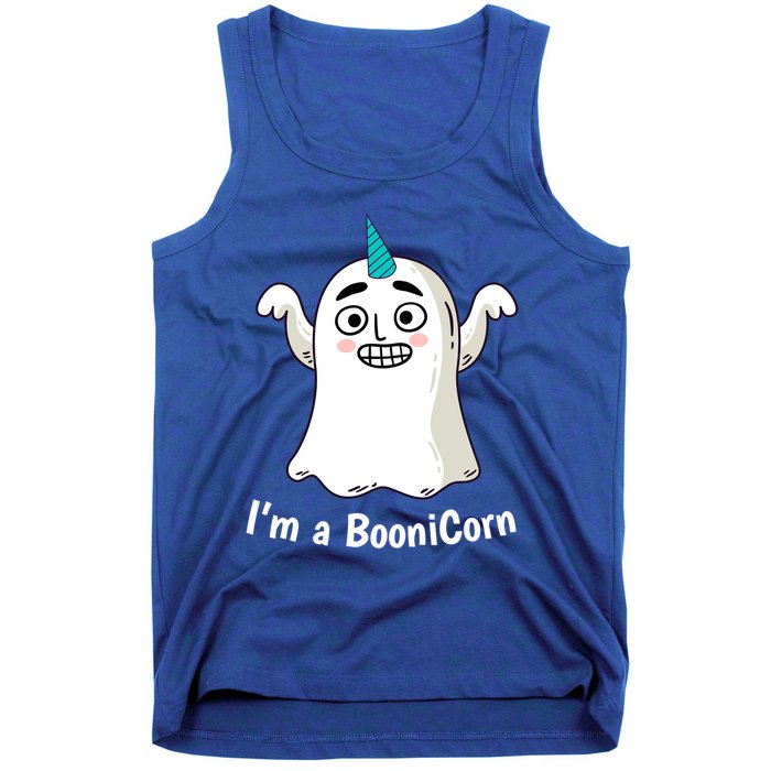 Funny Halloween: Relaxed Boonicorn Unicorn Ghost Gift Tank Top