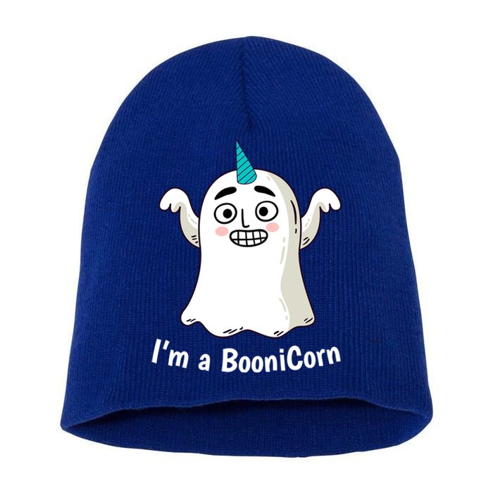 Funny Halloween: Relaxed Boonicorn Unicorn Ghost Gift Short Acrylic Beanie