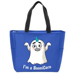 Funny Halloween: Relaxed Boonicorn Unicorn Ghost Gift Zip Tote Bag