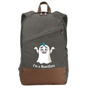 Funny Halloween: Relaxed Boonicorn Unicorn Ghost Gift Cotton Canvas Backpack