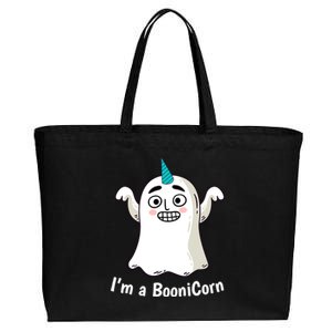 Funny Halloween: Relaxed Boonicorn Unicorn Ghost Gift Cotton Canvas Jumbo Tote