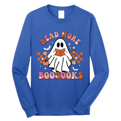 Funny Halloween Read More Books Cute Boo Read A Book Cute Gift Long Sleeve Shirt