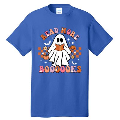 Funny Halloween Read More Books Cute Boo Read A Book Cute Gift Tall T-Shirt