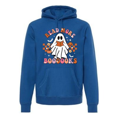 Funny Halloween Read More Books Cute Boo Read A Book Cute Gift Premium Hoodie