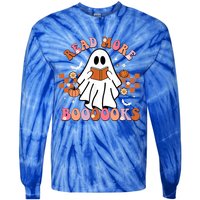 Funny Halloween Read More Books Cute Boo Read A Book Cute Gift Tie-Dye Long Sleeve Shirt